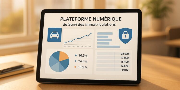 Lancement d’une plateforme numérique pour suivre les immatriculations